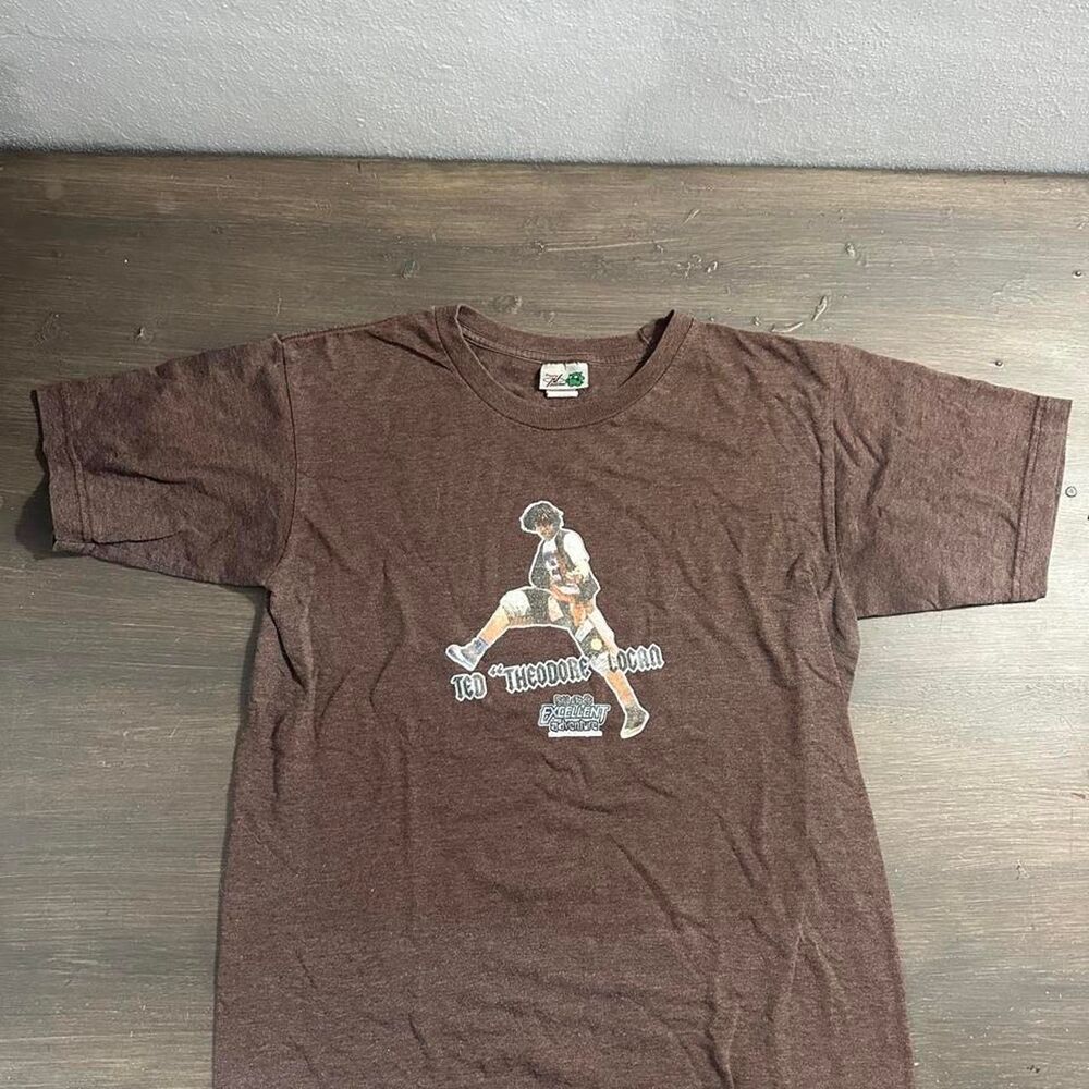 Ripple-junction Men's Brown T-shirt